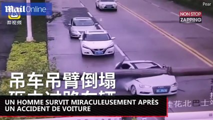 Un homme survit miraculeusement à un incroyable accident de voiture (Vidéo)