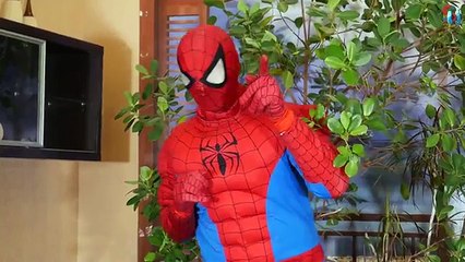 Frozen Elsa and Spiderman play hide and seek! Joker Attack SWAT Police vs Joker in real life