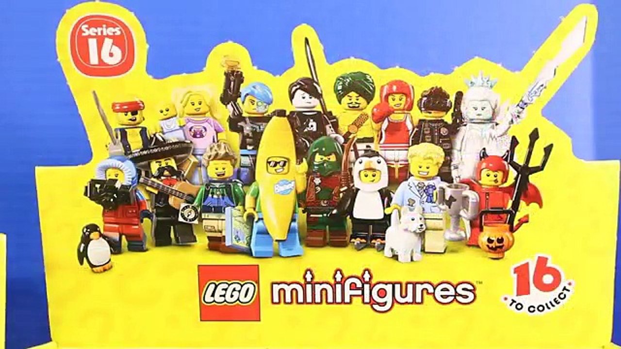 Lego Series 16 Surprise Minifigures Opening With Storage Case