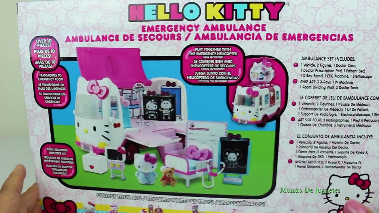 Ambulancia de Hello Kitty Hello Kitty Ambulance Playset Juguetes de Hello Kitty