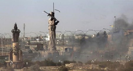 Irak Ordusu, Kerkük'teki Dev Peşmerge Heykelini Ateşe Verdi