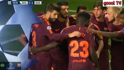 لشبونة 0-1 برشلونة  Sporting Lisbon vs Barcelona