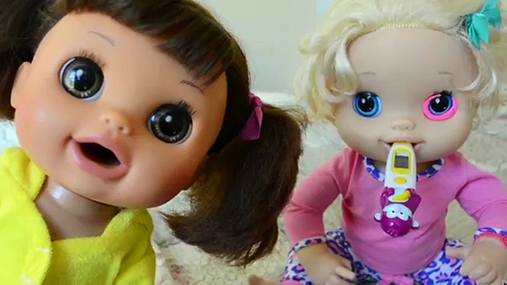 All 3 Baby Alive Dolls Sick Go To Hospital Molly Daisy And Lily Have Pink Eye Part 3 Video Dailymotion