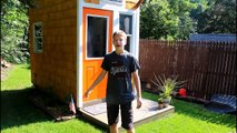 13-YEAR OLD BUILDS TINY HOUSE