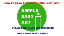 How to Draw the Candy Crush App Logo