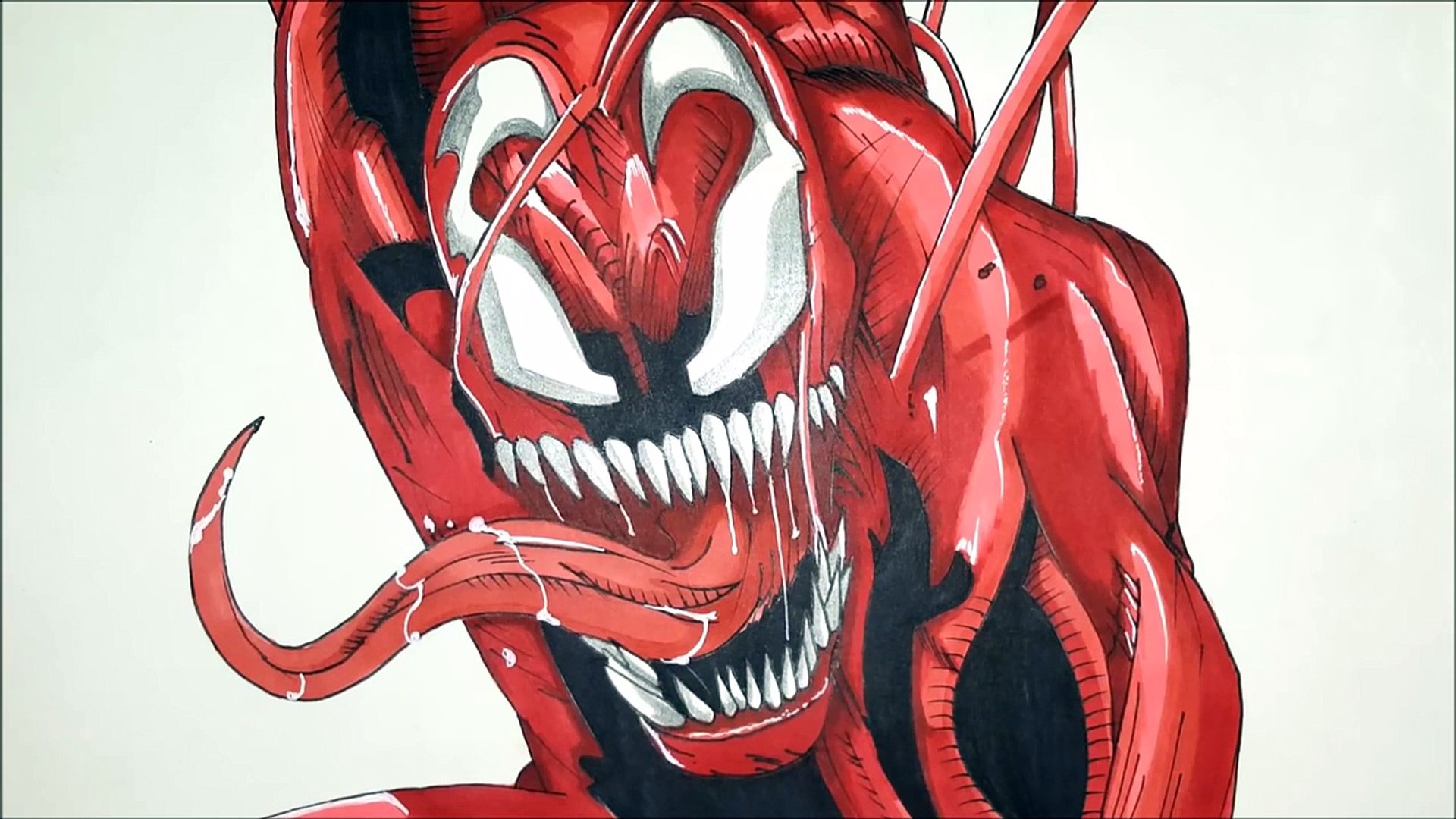 How to draw Carnage