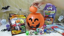 ¡Halloween para niños! - Chuches, Huevos Sorpresa y Juguetes de Halloween: Slugterra, Minions.