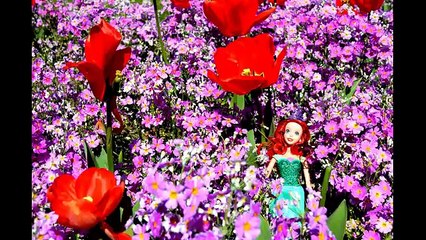 Disney Princess Sparkling Princess Fountain Playtime Real Castle Tulip Garden Kids Balloons and Toys