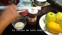 Receta Tarta de bizcocho con manzana - Recetas de cocina, paso a paso, tutorial