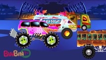 Big Trucks | Water Tank Truck | Ambulance Truck Police Car Scary Monster Truck Construction Vehicles