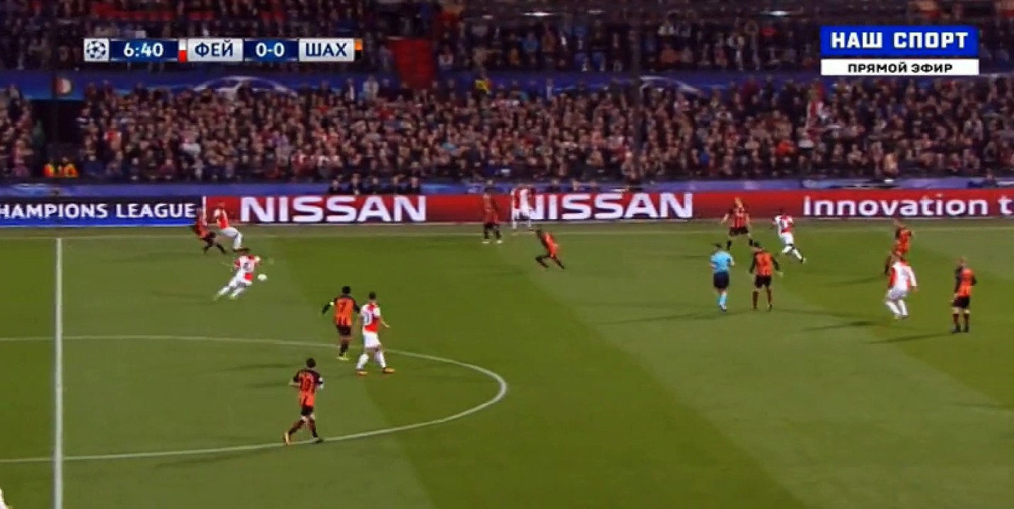 Steven Berghuis Goal HD - Feyenoord 1-0 Shakhtar Donetsk