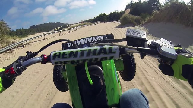 ATV Riding in the Sand Dunes PART 1 YFZ 450 sport quad Banshee 350 four wheeler GoPro Helmet Camera