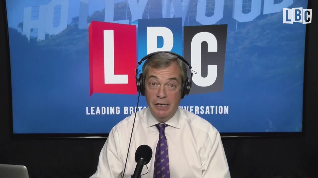 Nigel Farage Goes Ballistic At Caller Who Says He Has Links To Putin