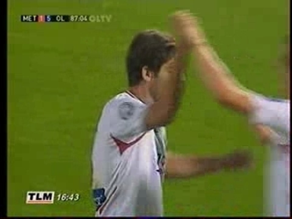 Metz - Lyon , But de Juninho