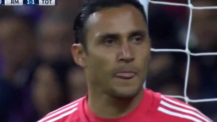 Keylor Navas Fantastic 1 on 1 Save Harry Kane Shot