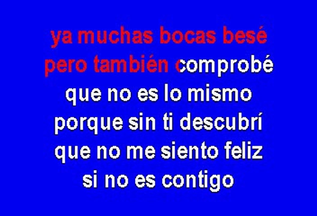 Mario Quintero - Nomas contigo (Karaoke)