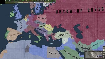Hearts of Iron 3 - Doomsday World War 3 Operation Unthinkable 1945 Timelapse