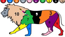 Renkleri Öğreniyorum | Puzzle Boyama ve Numaralar 1 den 10 a Kadar