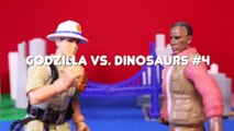 GODZILLAs REVENGE Destroys City | Toys Videos for Kids Godzilla vs Dinosaurs Monster Movie 4