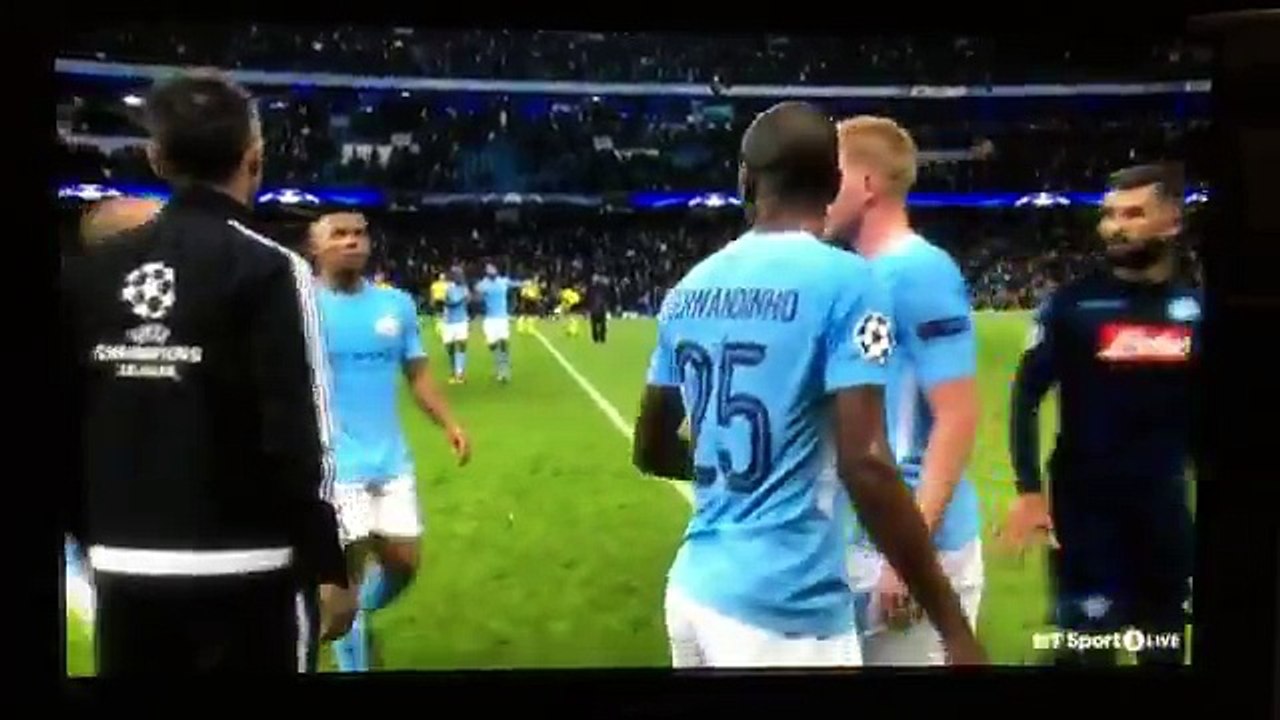 Silva De Bruyne fight