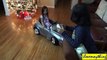 Power Wheels: RC Car Power Ride-On Mercedes-Benz Mclaren. Driving a Toy Car Indoor
