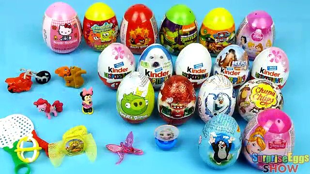 26 Jajko Niespodzianka Masza i Niedzwiedz MLP 7 Kinder Niespodzianki Auta TMNT Frozen Kitty Jajka