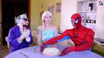Candy with a secret - Frozen Elsa & Spiderman Maleficent Superhero in real life IRL