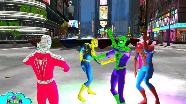 SPIDERMAN COLORS EPIC PARTY have Fun BOAT PARTY & Nursery Rhymes Children Songs