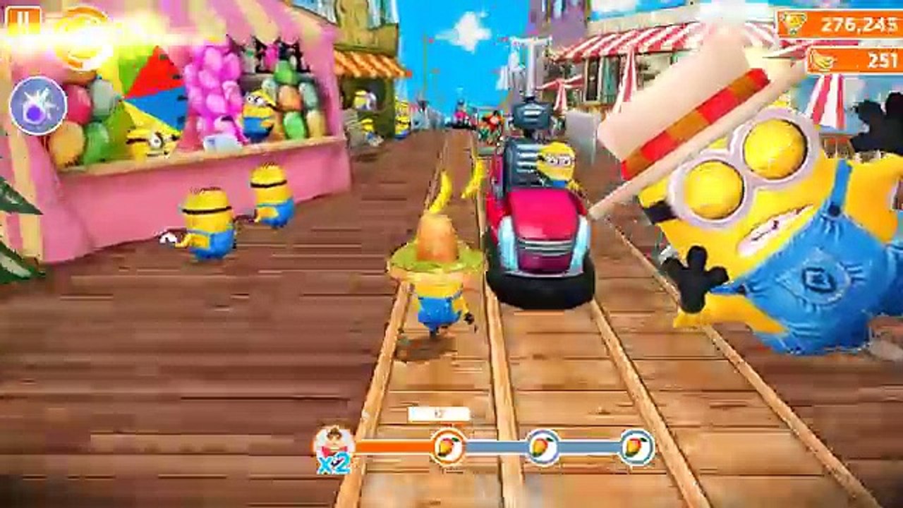Despicable Me 2 - Minion Rush : Tortilla Chip Hat Minion Vs All Bosses ! Fun Games