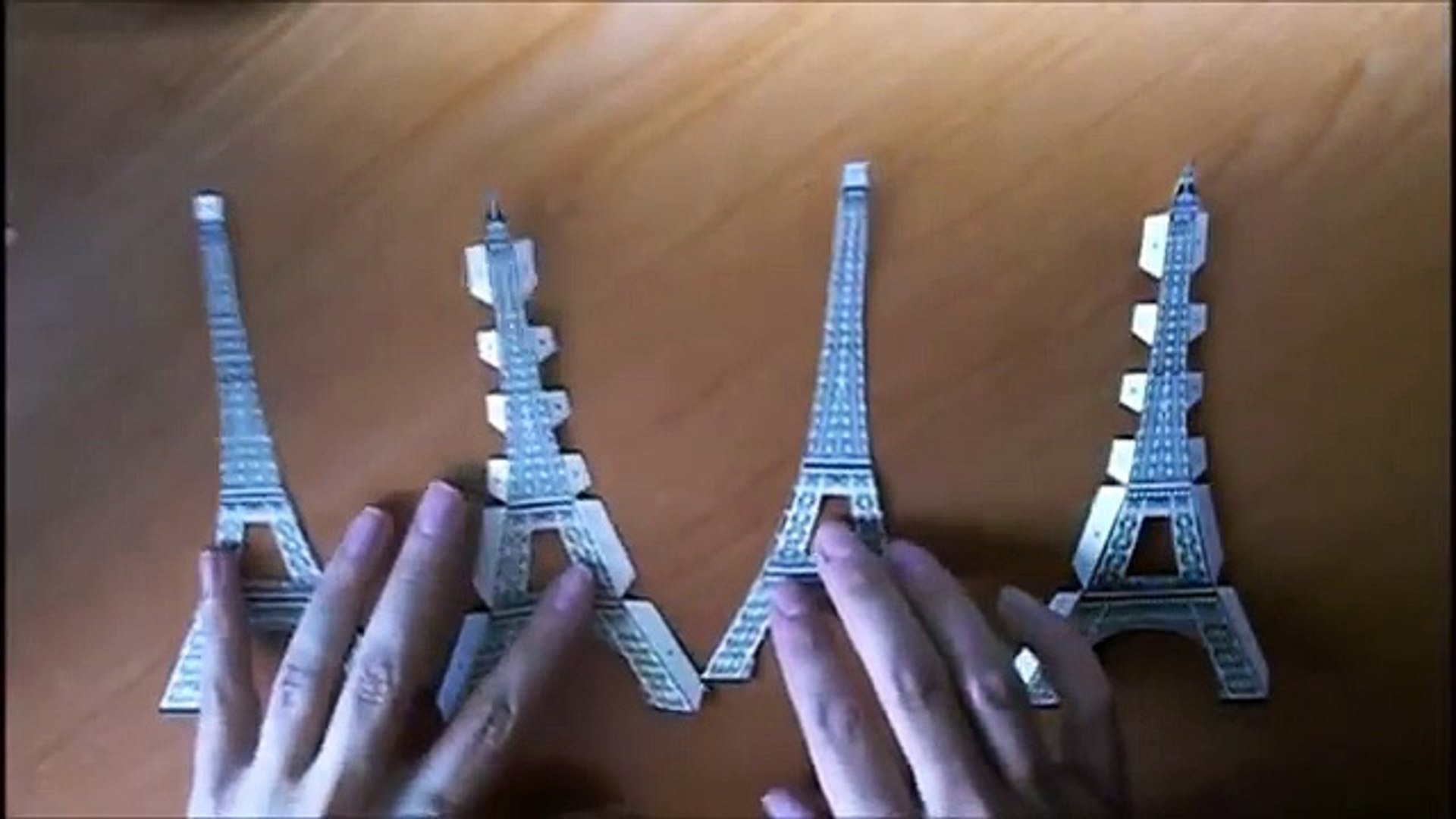 Paper Toys. Origami - Papiroflexia. Torre Eiffel en 3D─影片 Dailymotion