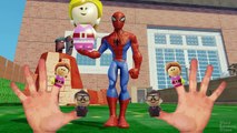 Spiderman Finger Family with Cute Toy Dolls | Color Spider-Man and Colors Hulk Nursery Rhymes