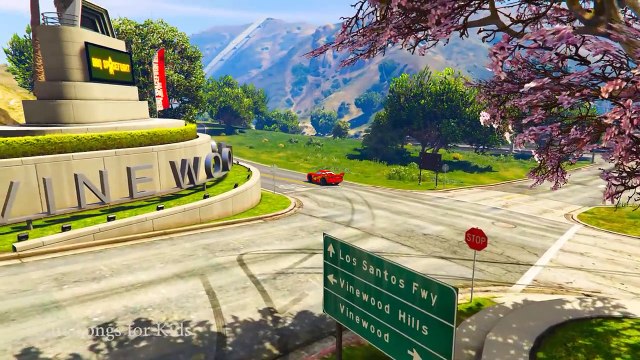 LIGHTNING MCQUEEN EXPLODED On Road - Spiderman Hulk & Superman Rescue Cars 3 Cartoon for Kids