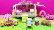 Juguetes de Hello Kitty en español | Caravana de Hello Kitty | Hello Kitty va de camping