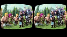 CLASH OF CLANS and CLASH ROYALE - VR Google Cardboard Video 3D SBS PixelBoomCG