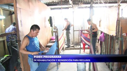 Piden programas de rehabilitación para reclusos