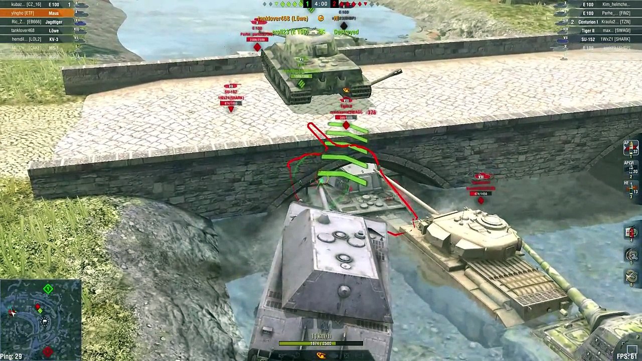 MAUS PUSH KING! FLY GLITCH AND MORE!- World Of Tanks Blitz-4pZviTJ8gJc