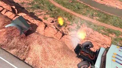 Тяжёлая техника Аварии катастрофы 3D мультик игра для мальчиков про машинки грузовики столкновения