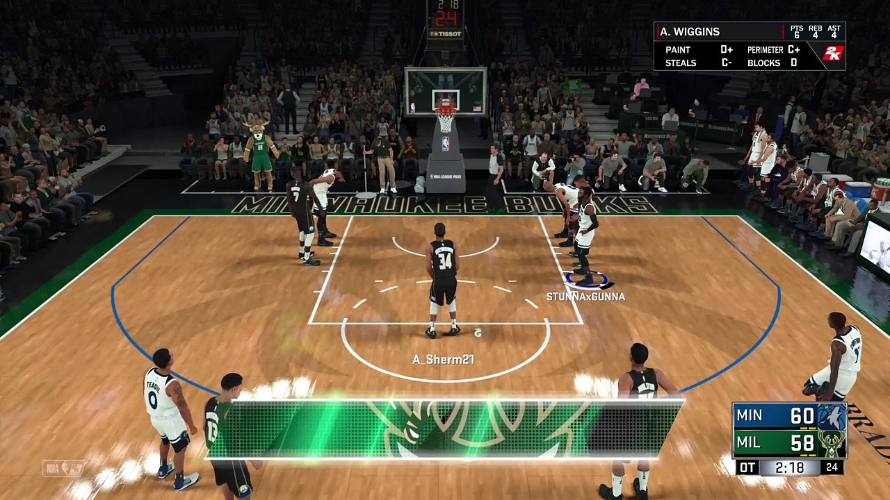 Wolves vs Bucks wg ot