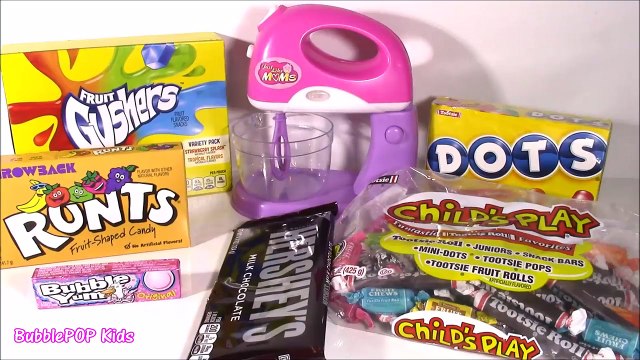 Magical Lip Balm MIXER 4! Turns Candy into LIP GLOSS! Runts Tootsie Roll DOTS Gushers! FUN