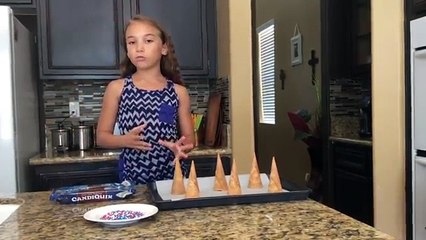 Dipped Sugar Cones, 4th of July Special | Hunter in the Kitchen