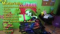 How to make a Doll Bed for Venus Mcflytrap– Monster High Tutorial - simplekidscrafts