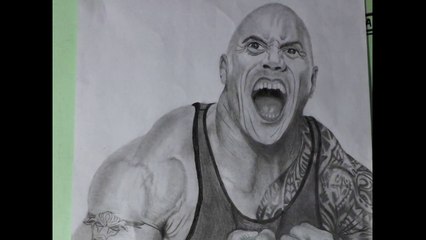 Desenhando The Rock (speed drawing)