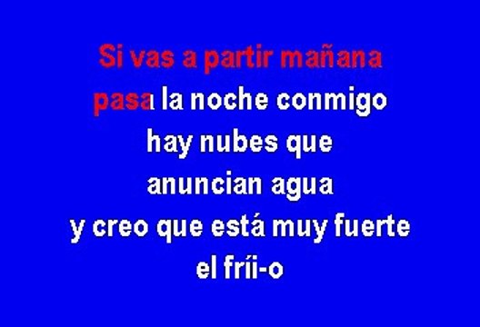 Vicente Fernández - Si Vas A Partir (Karaoke)