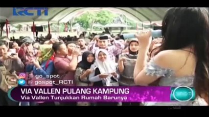 Via Valen Pulang Kampung, Tunjukkan Rumah Barunya