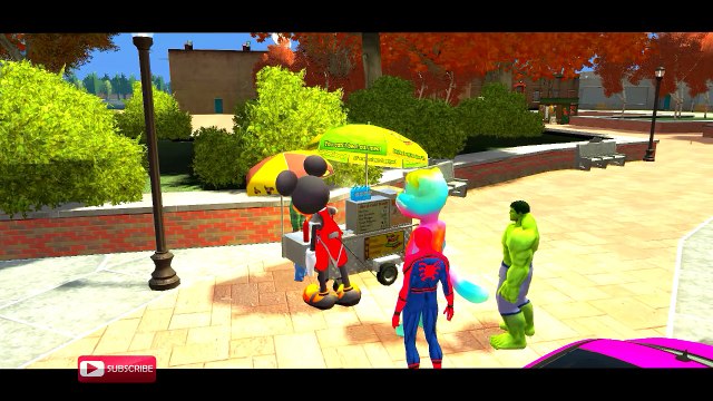 COLORS CARS & MICKEY MOUSE & TALKING TOM & HULK & SPIDERMAN NURSERY RHYMES SONGS FOR CHILDREN