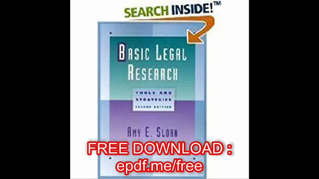 Basic Legal Research Tools and Strategies, 2nd Edition
