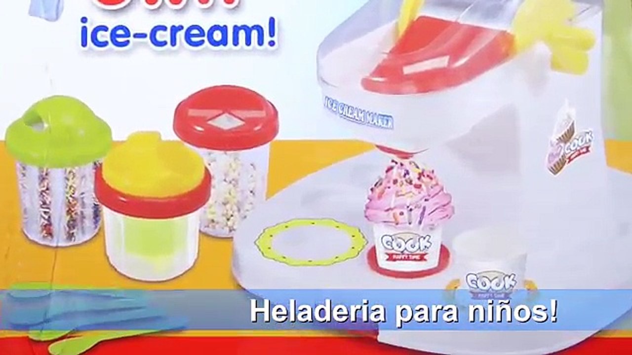 Maquina De Hacer Helados De Verdad Juguete Para NIños y Niñas Funcionamiento Preparacion