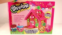 ★Shopkins GINGERBREAD HOUSE Kit★ DIY Shopkins Sweets Shop Candy Food Craft KTR Videos
