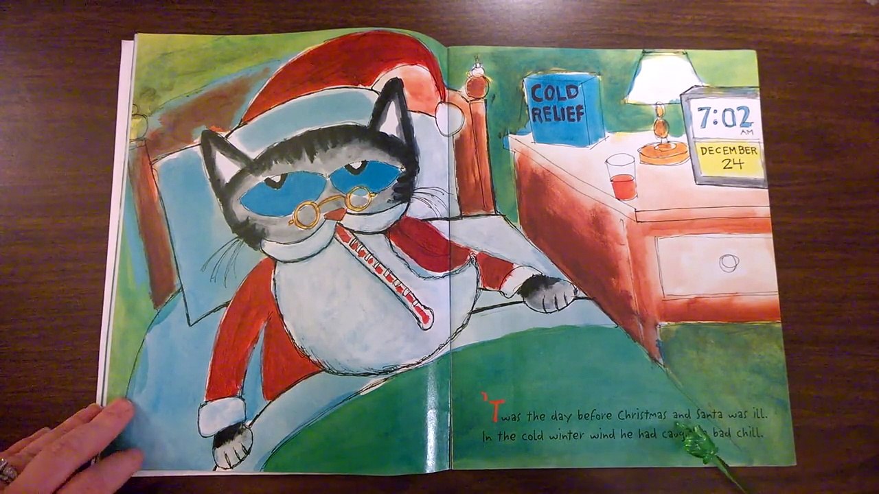 Kindergarten Read aloud of Pete the Cat Saves Christmas by Eric Litwin