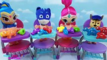 Learn Colors and Alphabets with Dinosaurs and Paw Patrol Chase and PJ Masks Catboy Shimmer and Shine